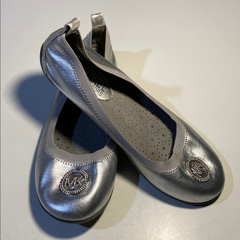 Michael Kors Silver Ballerina Flats